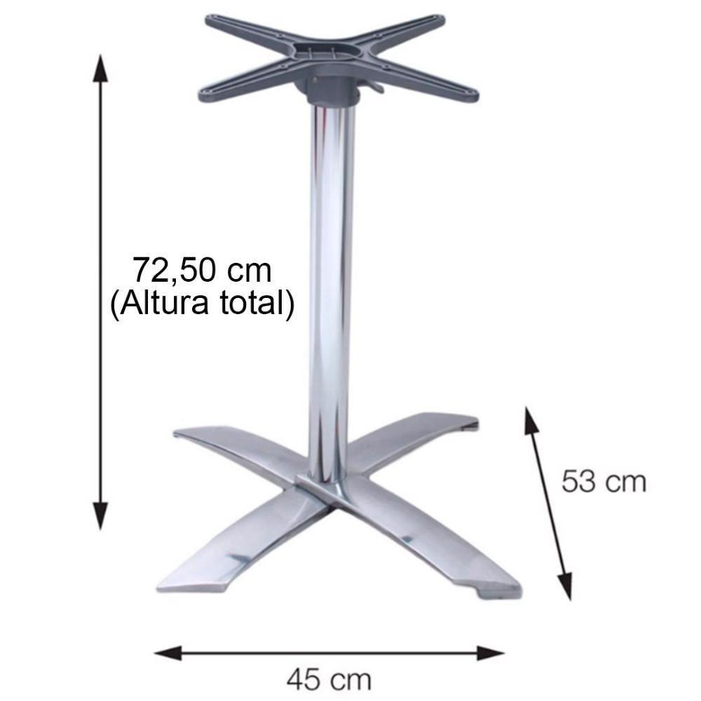 Mesa Gama Dobrável Em Alumínio 75 Cm (Altura) Com Tampo Em Mdp Redonda 80 Cm Preto - 8