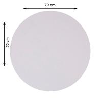 Mesa Bistrô Beta 112,50 Cm (Altura) Com Tampo Em Mdp Redonda 70 Cm Branco