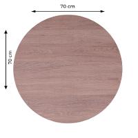 Mesa Bistrô Beta 112,50 Cm (Altura) Com Tampo Em Mdp Redonda 70 Cm Imbuia - 5