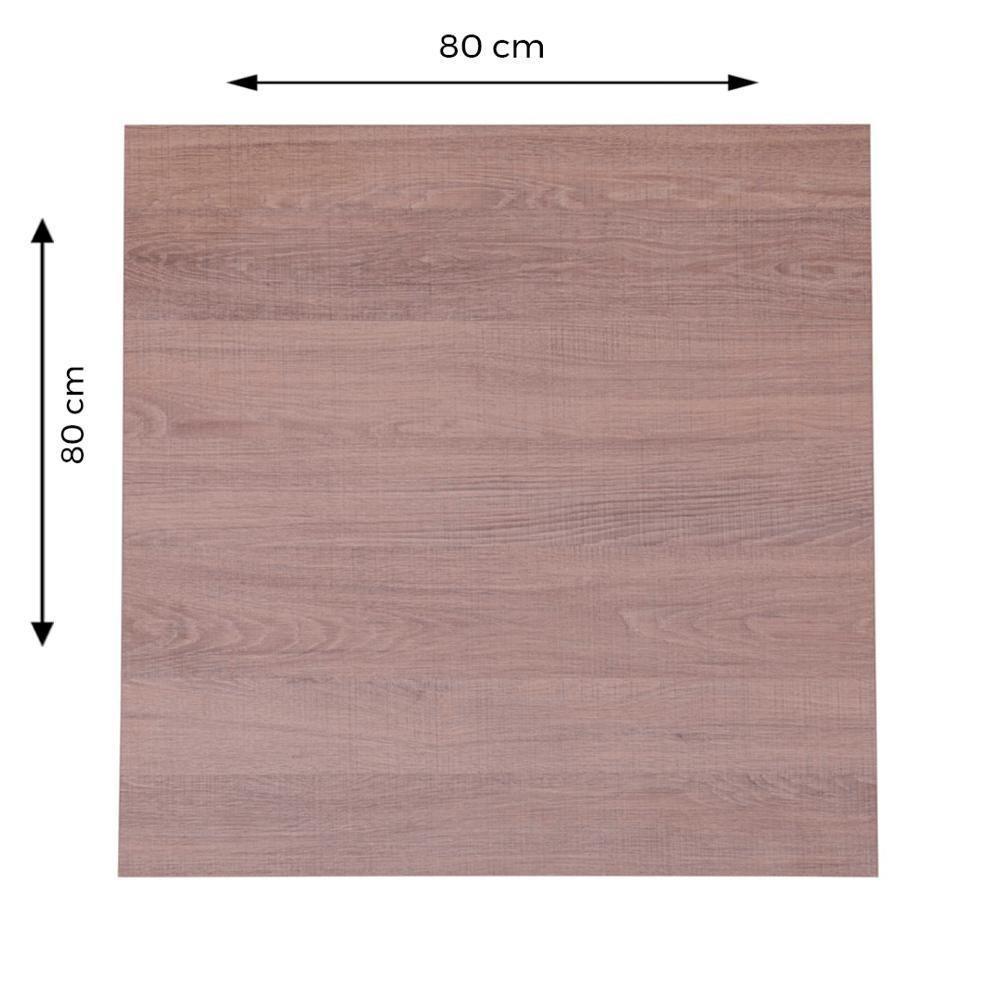 Mesa Bistrô Beta 112,50 Cm (Altura) Com Tampo Em Mdp Quadrado 80 Cm Imbuia - 6
