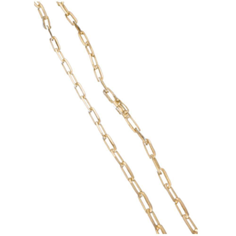 Corrente Cardi Fecho Canhão 8mm 34g Banhado 18k - 1