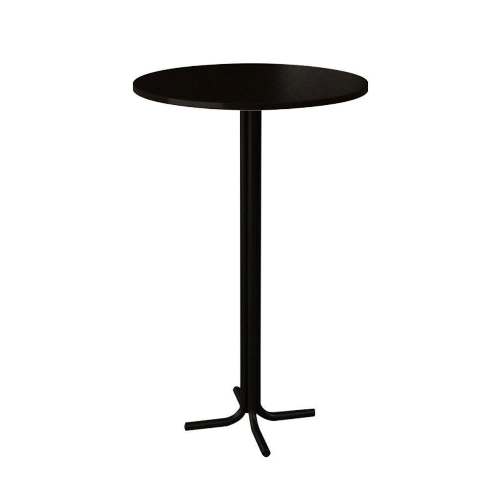 Conjunto Bistrô Mesa Com 2 Banquetas Altas Morumbi Preto E Tampo Preto - Preto - 9