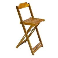 Kit 3 Jogos De Mesa Bistrô De Madeira Dobrável Com 3 Banquetas - Mel - 5