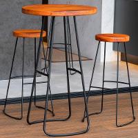 Mesa Bistro Bar E Kit 02 Banquetas Altas Aurum Peroba Preto Dhom Peroba Preto - 10