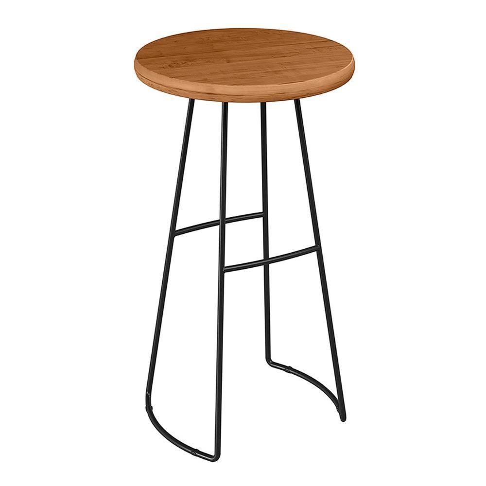 Mesa Bistro Bar E Kit 04 Banquetas Altas Aurum Peroba Preto Dhom Peroba Preto - 8