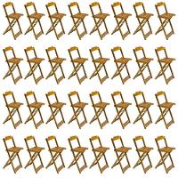 Kit 8 Jogos De Mesa Bistrô De Madeira Com 4 Cadeiras Dobravel Mel - Amarelo - 4