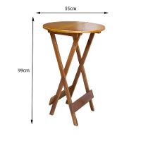 Kit 6 Jogos De Mesa Bistrô De Madeira Dobrável Com 3 Banquetas - Mel - 3