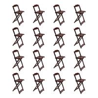 Kit 8 Jogos De Mesa Bistrô De Madeira Com 2 Cadeiras Dobravel Imbuia - Marrom - 7