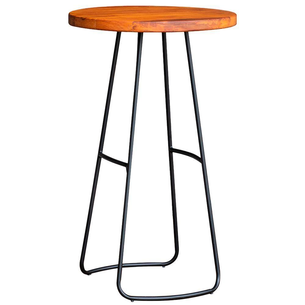 Mesa Bistro Bar Alta Aurum Peroba Preto Cozinha Sala Jantar Dhom Peroba Preto - 1