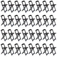 Kit 8 Jogos De Mesa Bistrô De Madeira Com 4 Cadeiras Dobravel Marrom - Marrom - 3