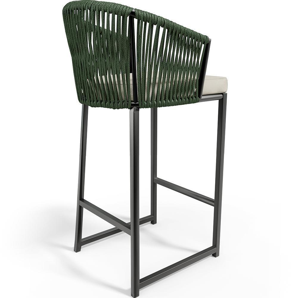 Kit Mesa Bistrô Com 03 Banquetas Área Gourmet D04 Verde - 2