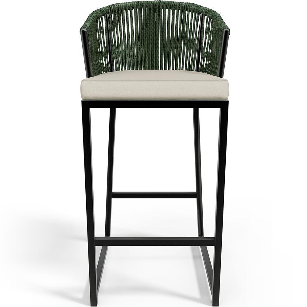 Kit Mesa Bistrô Com 03 Banquetas Área Gourmet D04 Verde - 4