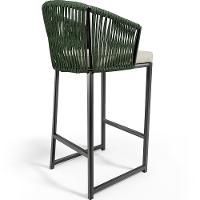 Kit Mesa Bistrô Com 03 Banquetas Área Gourmet D04 Verde