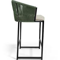 Kit Mesa Bistrô Com 03 Banquetas Área Gourmet D04 Verde - 5