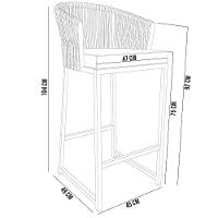 Kit Mesa Bistrô Com 03 Banquetas Área Gourmet D04 Verde - 11