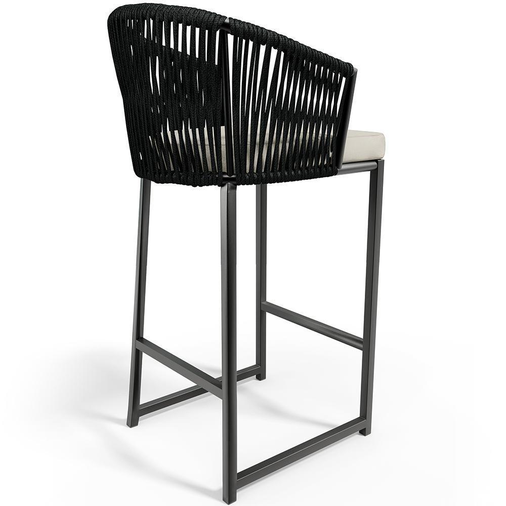 Kit Mesa Bistrô Com 03 Banquetas Área Gourmet D04 Preto - 2