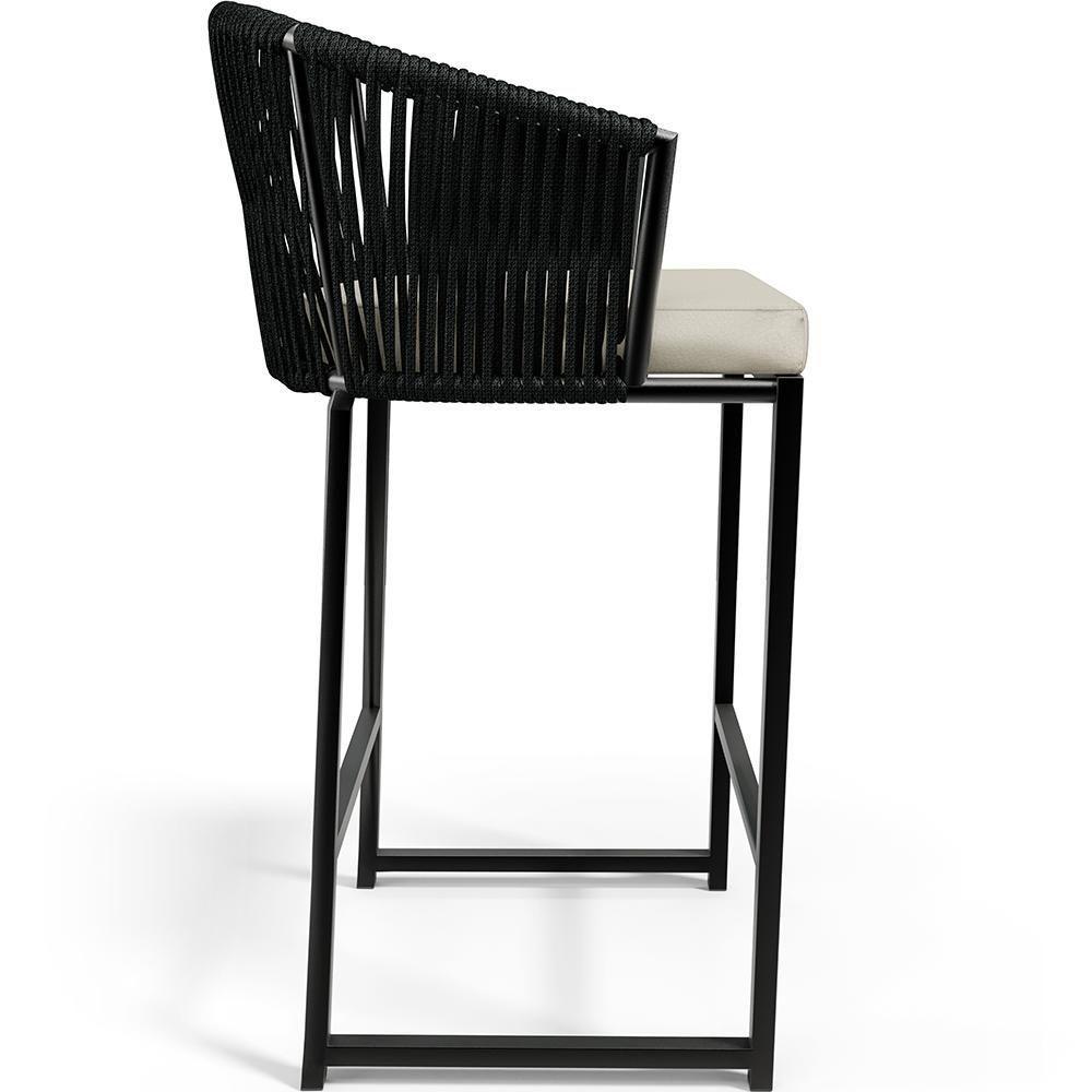 Kit Mesa Bistrô Com 03 Banquetas Área Gourmet D04 Preto - 3