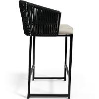 Kit Mesa Bistrô Com 03 Banquetas Área Gourmet D04 Preto - 3