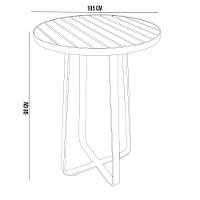 Kit Mesa Bistrô Com 03 Banquetas Área Gourmet D04 Preto - 7