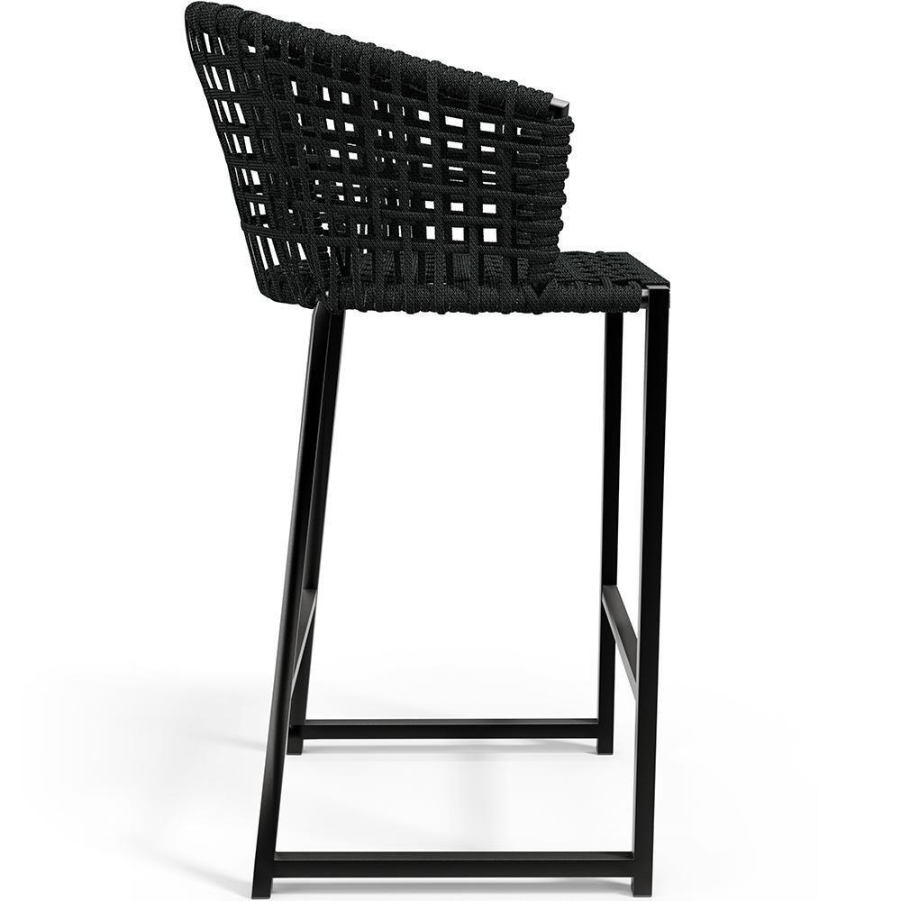 Kit Mesa Bistrô Com 03 Banquetas Área Gourmet D04 Preto - 3