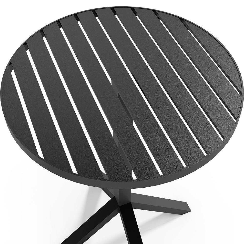 Kit Mesa Bistrô Com 03 Banquetas Área Gourmet D04 Preto - 5