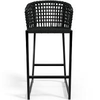 Kit Mesa Bistrô Com 03 Banquetas Área Gourmet D04 Preto