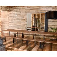 Conjunto Mesa Dobrável Retrátil De Parede Com Bancos 4,15m Noronha - 10