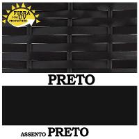 4 Banquetas Forts Baixa Fibra Preto Ferro Bistrô Com Tampa Madeira - 2