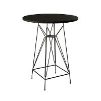 Mesa Bistrô Alta Eames Eiffel 60Cm Preta Base Ferro Preto - 1