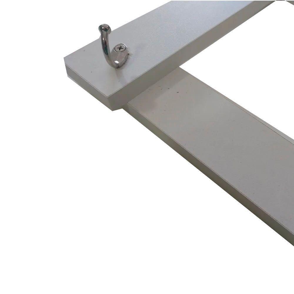 Cabideiro De Parede Sanfona Branco Em Mdf - 7