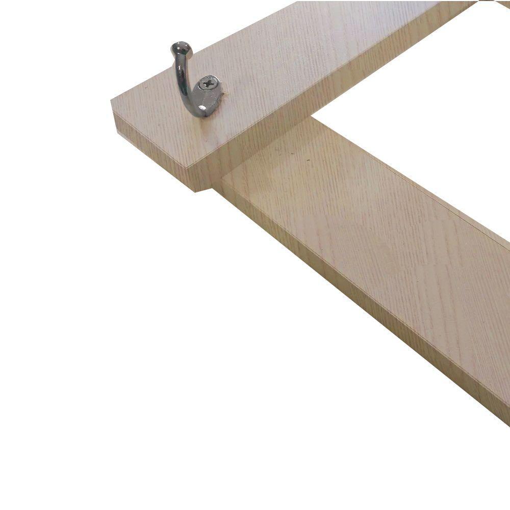 Cabideiro De Parede Sanfona Madeirado Em Mdf - 3