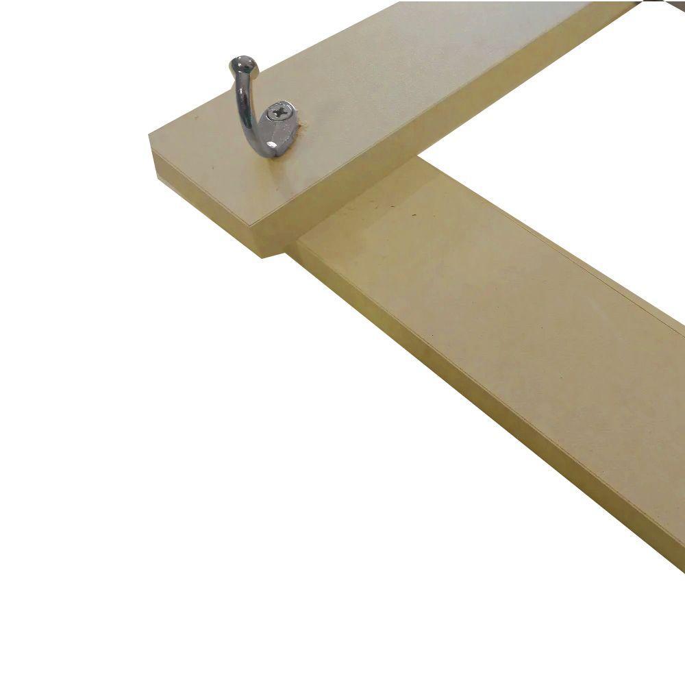 Cabideiro De Parede Sanfona Natural Em Mdf - 6