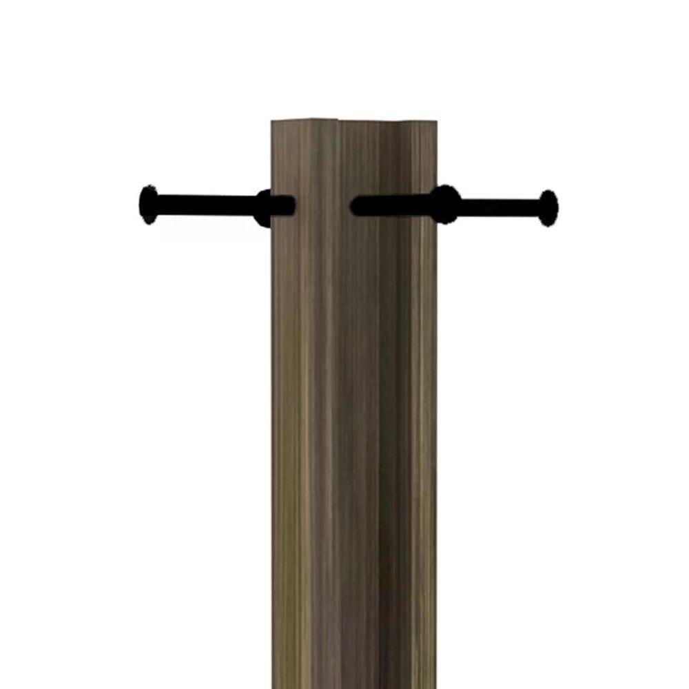 Cabideiro Mancebo De Chão Multiuso Az1018 Preto Nogal - 5