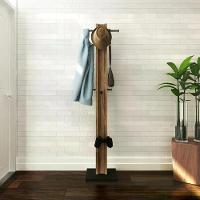 Cabideiro Mancebo De Chão Multiuso Az1018 Preto Nogal - 3