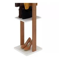 Cabideiro Mancebo De Chão Multiuso Az1019 Amendoa Branco Ame - 5