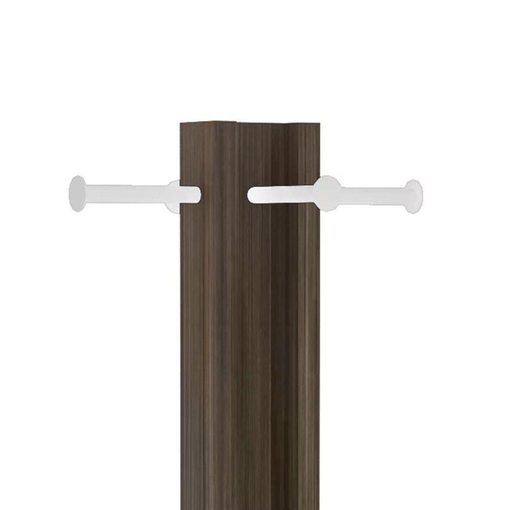 Cabideiro Mancebo De Chão Multiuso Az1018 Branco Nogal Branc - 4