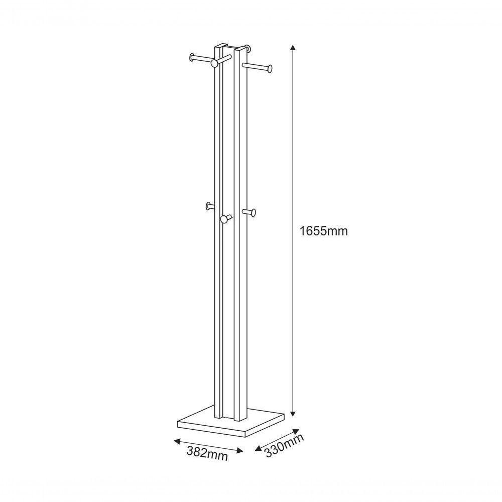 Cabideiro Mancebo De Chão Multiuso Az1018 Branco Nogal Branc - 7