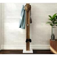 Cabideiro Mancebo De Chão Multiuso Az1018 Branco Nogal Branc - 1