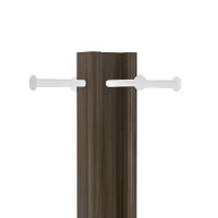 Cabideiro Mancebo De Chão Multiuso Az1018 Branco Nogal Branc