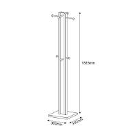 Cabideiro Mancebo De Chão Multiuso Az1018 Branco Nogal Branc - 7