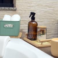 Bandeja De Bambu E Palha Oikos Com Alça 25cm Retangular - 7