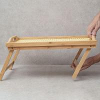 Bandeja De Bambu Oikos Com Pés Dobráveis 50cm Retangular - 4