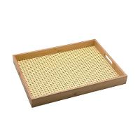 Bandeja De Bambu Oikos Com Palha 48cm Retangular - 1