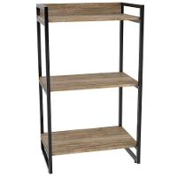 Kit 2 Estantes C/3 Prateleiras Escritório 14x60Cm Carvalho - 2