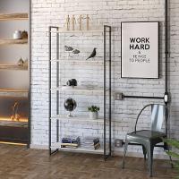 Kit 3 Estantes Escritório 5 Prateleiras 186x80cm Snow - 10