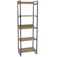 Kit 2 Estantes C/5 Prateleiras Escritório 187x60Cm Carvalho - 2