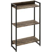 Kit Estante 3 Prateleiras Com Mesa 150Cm Carvalho Dark - 7