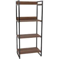 Kit 3 Estantes Com 4 Prateleiras Escritório 146x60 Cm Nogal - 2