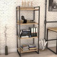 Kit 3 Estantes C/4 Prateleiras Escritório 146x60Cm Carvalho - 6