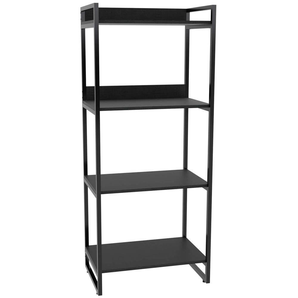 Kit 3 Estantes Com 4 Prateleiras Escritório 146x60cm Preto - 2